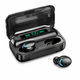 Беспроводные наушники F9 TWS bluetooth 5.1 black OPM с павербанком - изображение 8