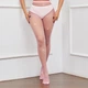 Колготки в сеточку со стразами розовые One Size - изображение 1