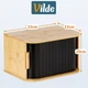 Chlebak Vilde Bambusowy Czarny 33 x 23 x 20 cm (5900670116955) - obraz 3