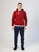 Худи мужское Joma Confort Ii 101962.672 L Бордово-белое (8424309536541) - изображение 3