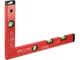Kątownica aluminiowa z libellami Yato 500x300 mm (YT-70745) (5906083128493) - obraz 1
