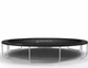 Батут Just Fun Fiberglass 244 см черный, внутренняя сетка - изображение 5