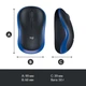 Миша бездротова Logitech M185 Blue (910-002236) - зображення 3