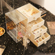 Органайзер для украшений Makeup Box XL-1831 многоуровневая шкатулка с ящиками и секциями - изображение 9