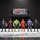 Набор фигурок супергероев TK Group Мстители Человек-паук Капитан Америка Железный человек Халк Танос Черная Пантера 6 шт подсветка, подвижные конечности 15 см (6627 А) - изображение 8