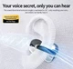 Наушники кафы Lenovo Q108 Ear Clip OWS Purple - изображение 4