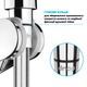 Шланг для душа DROP SH-H150-PRM-SL - полимерный с двойным Анти-Твистом 150 см серый металик - изображение 8