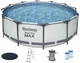 Каркасный бассейн Bestway 56420 круглый d 366х122, 10250 л, с картриджным фильтром, лестницей, тентом - изображение 1