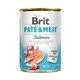 Корм вологий Brit Care Pate and Meat для дорослих собак з лососем 400 г - зображення 1