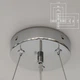 Люстра на 8 ламп E14 BEREST 600x1200 мм Хром - зображення 6
