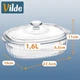 Naczynie Vilde żaroodporne z pokrywką szklane przezroczyste 1.6 l (5900670110168) - obraz 7