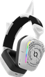 Zestaw słuchawkowy gamingowy AQIRYS ALNAIR Wireless ANC RGB White - obraz 5