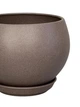 Керамический горшок для цветов Bowl Maxi крошка 4,1 л шоколад (Г02008) - изображение 2