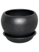 Керамический горшок для цветов Bowl Mini крошка 0,4 л черный (Г05002) - изображение 2