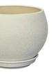 Керамический цветочный горшок Bowl Maxi шелк 4,1 л белый (Г02002) - изображение 2