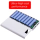 Корпус повербанка DIY C18 8x18650 (Up To 20000mAh) LED Number Display Type-C, Micro, 2xUSB out 10W, Torchlight, WHITE - изображение 7
