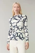 Лонгслів жіночий COS printed slim fit top 0874461001 М - изображение 1