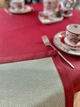 Скатерть гобеленовая двусторонняя Limaso EDEN671P 134х240 см Красная 75% полиэстер, 22% хлопок, 3% акрил - изображение 8