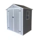 Садовый домик HomeStar 1235х1705х2100 мм пластиковый серый - изображение 2