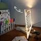 Нічник-планер LED дошка для нотаток і малювання 30×20 см живлення від USB з LED-підсвіткою та 7 маркерами - зображення 5