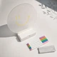 Кругла акрилова настільна маркерна дошка-планер для дому та офісу з LED-підсвіткою на USB що слугує нічником багаторазова в комплекті різнокольорові маркери - зображення 9