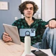 Термокухоль спортивний 800 мл вакуумний неіржавкий сталь магнітна кришка тримач телефона авто - зображення 7