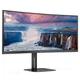 Изогнутый монитор AOC CU34V5C/BK 34" WQHD VA 100Гц 1мс HDMI DP USB-C USB-hub колонки (0721F2C1ABBA) - изображение 2