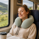 Ортопедическая U-подушка с эффектом памяти —зелёная. для шеи, путешествий и отдыха 360° KT8002730 - изображение 4