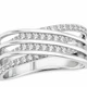 Кольцо серебряное фантазия с россыпью Silver Style 17 р. (10241.12 sku:2300103117840) - изображение 2