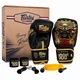 Боксерский набор 4в1 TWN перчатки боксерские бинты скакалка и эспандер FAIRTEX BO-6662 10-14oz кожаные, бинты, эспандер, скакалка Черный - изображение 2