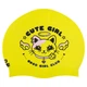 Шапочка для плавания двухсторонняя силиконовая для взрослых MD Cuties reversible M055432 Фиолетовый-салатовый - изображение 3