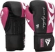 Боксерські рукавиці RDX BOXING GLOVES REX F4 10 унцій, чорно-рожевий - зображення 3