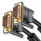 Кабель Vention VGA 3 м Черный с ферритовыми кольцами (DAEBI) - изображение 1