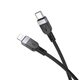 Кабель для зарядки Hoco Type-C to Lightning 3 м 27 Вт Чорний (X109) - зображення 1