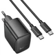 Зарядное устройство Hoco CS62A PD 45 Вт с USB Type-C и USB-A черное (CS62A) - изображение 1