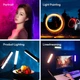 Лампа Ulanzi B15RGB 15W Tube Light LED 250x43x42,2 мм ABS Чёрная - изображение 13