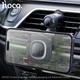 Автодержатель HOCO HW30 с беспроводной зарядкой 15W на дефлектор Black Metal Gray 106x102x100 мм - изображение 8