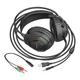 Игровые наушники BOROFONE BO105 Thunder проводные 50 мм RGB-подсветка черные - изображение 4