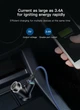 Автомобільний зарядний пристрій Baseus Y type dual USB 3.1 A чорний - зображення 4