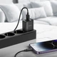 Мережевий зарядний пристрій HOCO C141A 2.1A USB-A/Lightning ABS-пластик Чорний - зображення 5