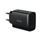 Мережевий зарядний пристрій Baseus Compact Charger 3U 17W Чорний 6,4 см Пластик - зображення 1