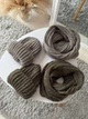 Хомут восьмерка крупная вязкая одинарная с 2 отворотом One Size Черный (Хомут Джинжер) - изображение 12