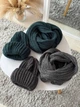 Хомут восьмерка крупная вязкая одинарная с 2 отворотом One Size Черный (Хомут Джинжер) - изображение 15