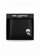 Портмоне чоловіче шкіряне Karl Lagerfeld з логотипом Karl Character Head Чорний - зображення 5