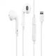 Гарнитура DENMEN DR10 (lightning, микрофон) White - изображение 1