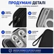 Двошаровий органайзер для кабелів та електроніки 19×11×6 см чорний - зображення 8