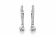 Серьги из белого золота с бриллиантами S-0408 - изображение 1