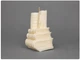 Свічка фігурна "Стосик книг" Біла - зображення 2