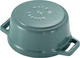 Garnek Staub Mini Cocotte żeliwny okrągły eukaliptusowy 250 ml (3272340062063) - obraz 2