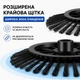 Механічна швабра щітка для підмітання та прибирання підлоги з обертовими щітинками - зображення 5